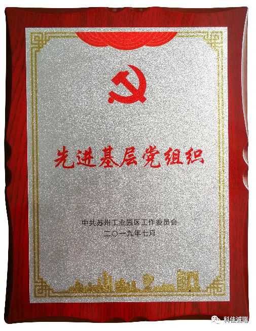 榮耀加冕！【科佳自動(dòng)化】支部榮獲2019年度園區(qū)先進(jìn)基層黨組織及首批星級(jí)黨組織殊榮(圖2)
